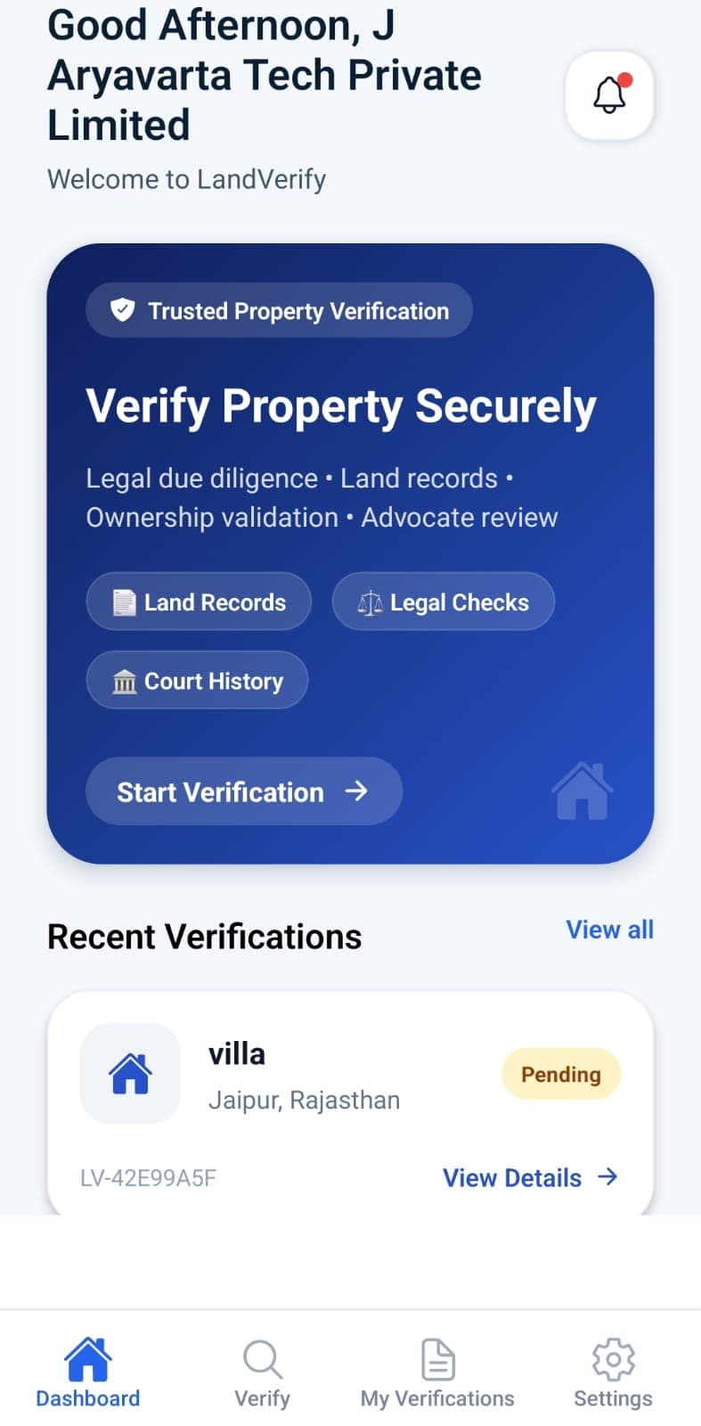 LandVerify Screenshot